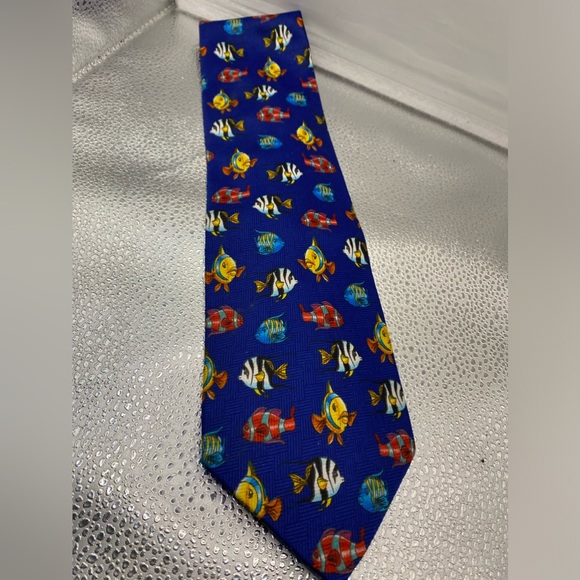 Fun Fish Men’s Vintage Novelty Neck Tie - Picture 1 of 3